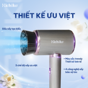 Máy sấy tóc tăng cường ion âm bảo vệ tóc Hichiko HC-5510, Công suất lớn 2000W