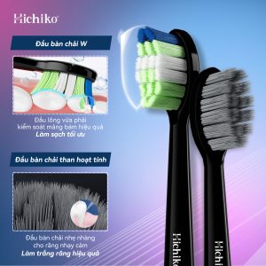 Bàn chải điện 5 chế độ, răng nhạy cảm, làm trắng Hichiko HC-9801