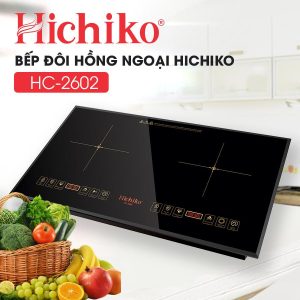 Bếp đôi hồng ngoại mặt kính pha lê Hichiko HC-2562 dùng cho mọi loại nồi chảo