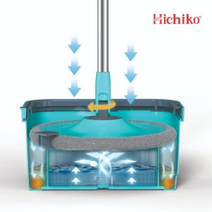 Chổi lau nhà tách riêng nước sạch/ bẩn xoay 360 Hichiko HC-5103