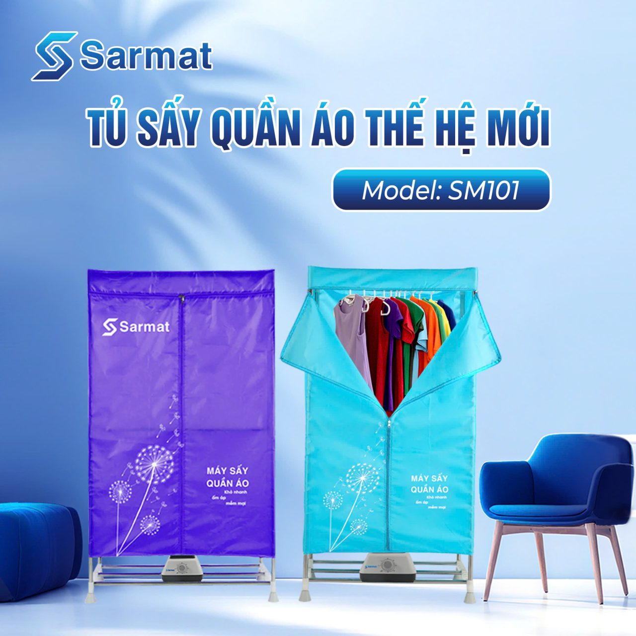 Tủ sấy quần áo Sarmat SM101